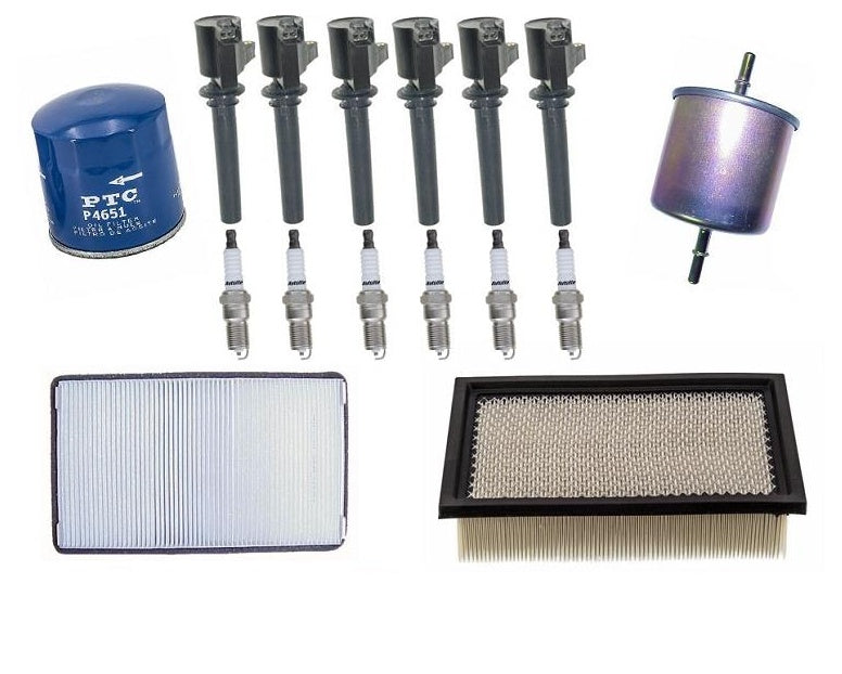 Oil Gas Air Filters Ignition Coils With Plugs for 07-08 Ford Escape V6 3.0L 16pc