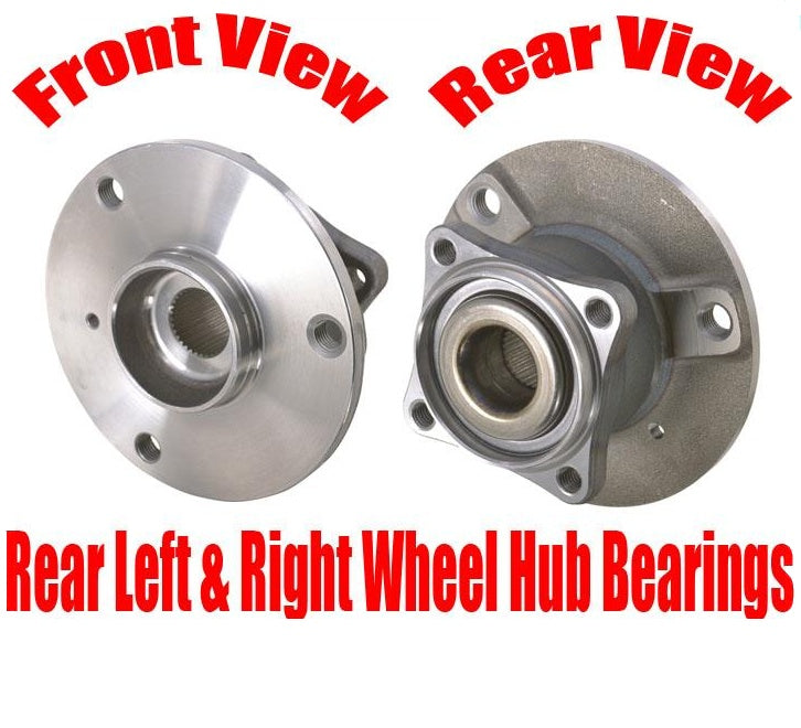 (2) 100% New Rear Wheel Hub Bearings for 2008-2015 Smart Fortwo NEW REAR