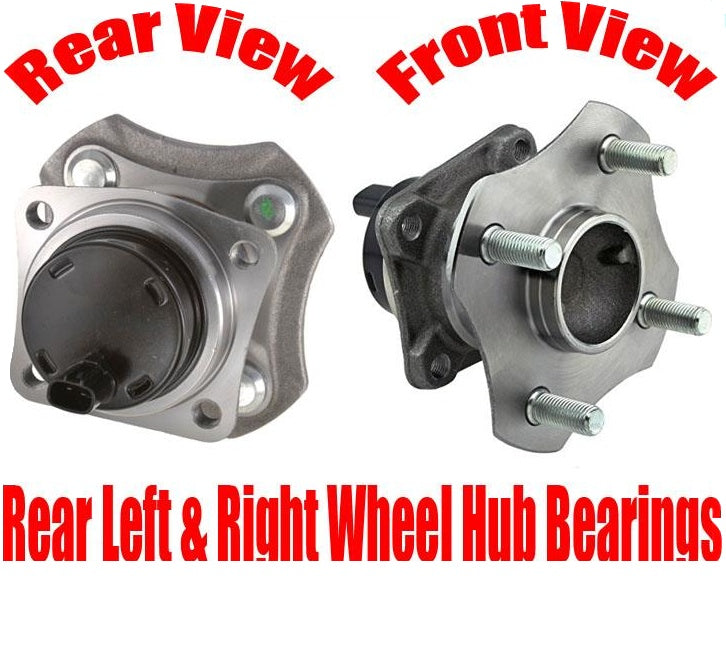 (2) 100% New Torque Tested Rear Wheel Hub Bearings for 2001-2003 Toyota Prius