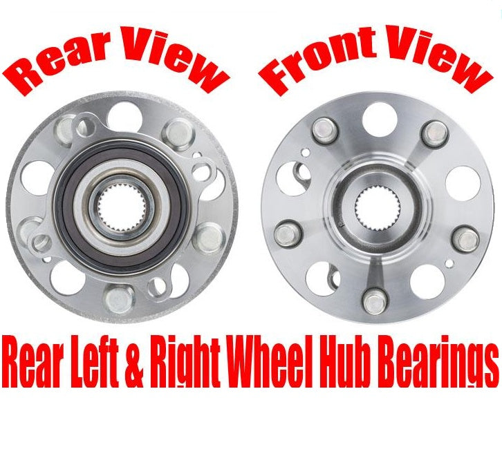 (2) 100% New Tested Rear Wheel Hub Bearings for Acura RLX 14-17 All Wheel Drive