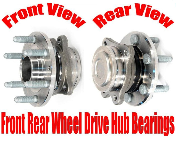 (2) 100% New FRONT Wheel Hub Bearing for Rear Wheel Drive 15-18 Colorado RWD