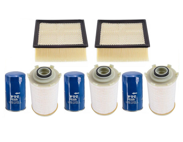 for Ram 2500 07-10 6.7L Diesel Fuel Filter Water Separator Air & Oil Filter 8pc