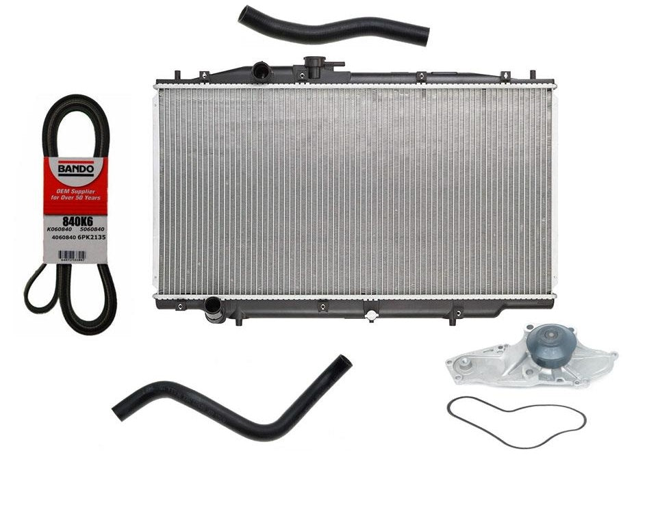 para 03-07 Accord V6 3.0L Correas y mangueras de bomba de agua de radiador con prueba de fugas NO HÍBRIDO