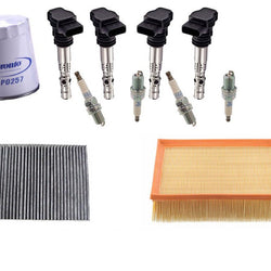 Oil Air Cabin Air New Coils With Platinum Plugs for 02-05 Audi A4 1.8L Quattro