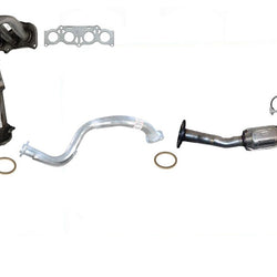 Front & Rear Converters and Front Pipe For 06-08 Toyota Rav4 2.4L