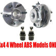 Front Wheel Hub Bearings Ball Joints Durango 98-03 Dakota 97-04 4x4 4 Wheel ABS