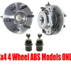 Front Wheel Hub Bearings Ball Joints Durango 98-03 Dakota 97-04 4x4 4 Wheel ABS