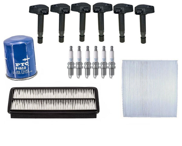 Ignition Coils Spark Plugs Air Engine Cabin Filters for Acura RL 06-08