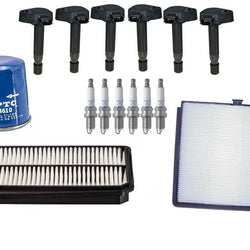Ignition Coils Spark Plugs Air Cabin & Oil Filters for Honda Odyssey 03-04