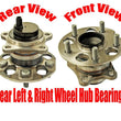 Rear Left Right Wheel Hub Bearings for Toyota Highlander Front Wheel Drive 08-17