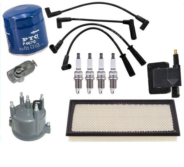 Kit de afinación Cables de encendido Bobinas Filtro de bujías para Jeep Wrangler 2.5L 1997