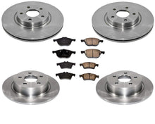 Coated Front & Rear Disc Rotors Ceramic Pads for 13-18 Ford C-MAX