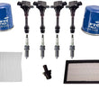New Ignition Coils Spark Plugs Air Oil Gas Filters for Nissan Altima 2.5 02-06