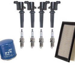(4) Ignition Coils + Platinum Plugs Tune Up Kit for Ford Escape 05-08 2.3L