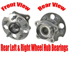 Rear Left & Right Wheel Hub Bearings All Wheel Drive for Toyota Sienna 11-18