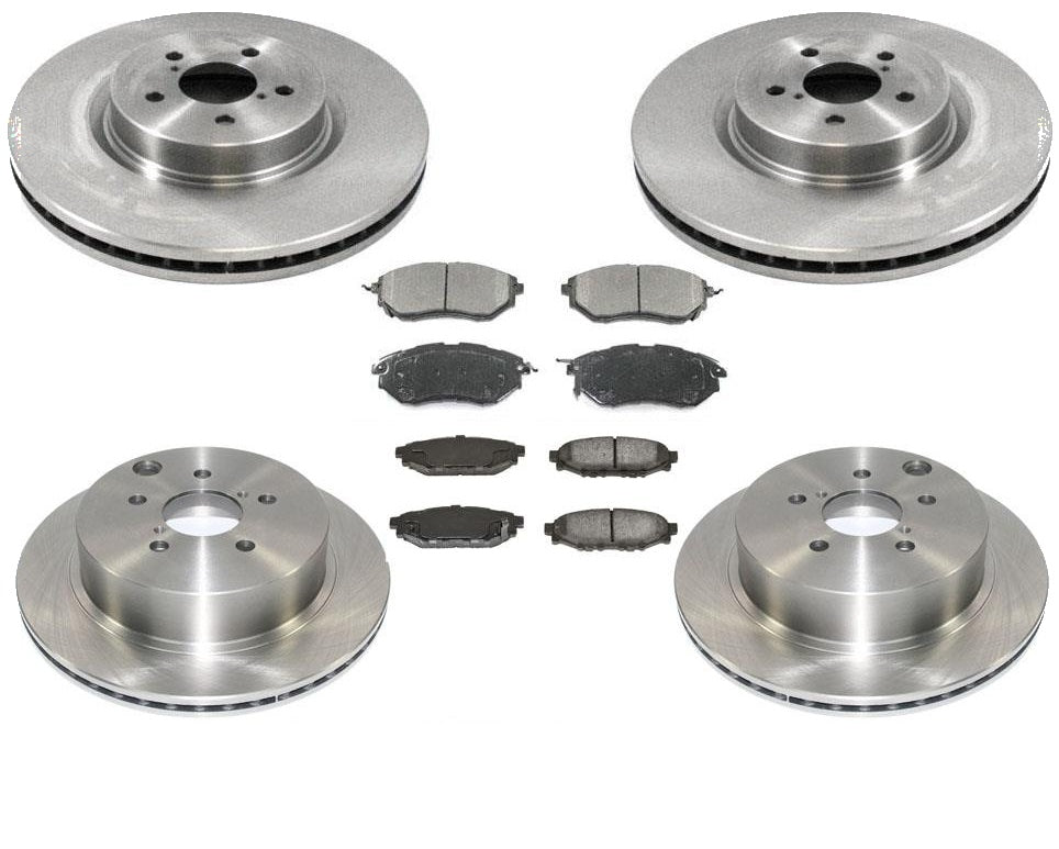 Almohadillas de cerámica para rotores delanteros y traseros para Subaru Forester Turbo 2.0L 2014-2017