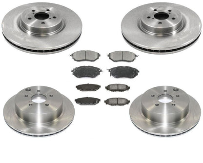 Almohadillas de cerámica para rotores delanteros y traseros para Subaru Forester Turbo 2.0L 2014-2017