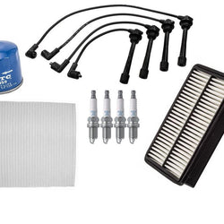 New Spark Plug Ignition Wires Set Air Oil Filter for Hyundai Tucson 2.0L 05-09