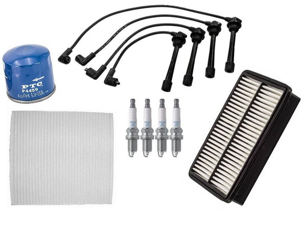 New Spark Plug Ignition Wires Set Air Oil Filter for Hyundai Tucson 2.0L 05-09