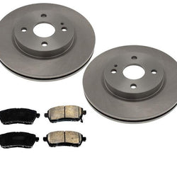 100% New Front Brakes Disc Rotors Ceramic Pads 3pc for Mazda 2 11-15