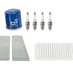 100% New NGK Plugs Engine Air Filter Cabin Air Oil Filter for Mazda 2 11-15
