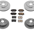 Front & Rear Rotors & Brake Pads for Lexus iS250 Sedan 4Dr USA Production 09-12