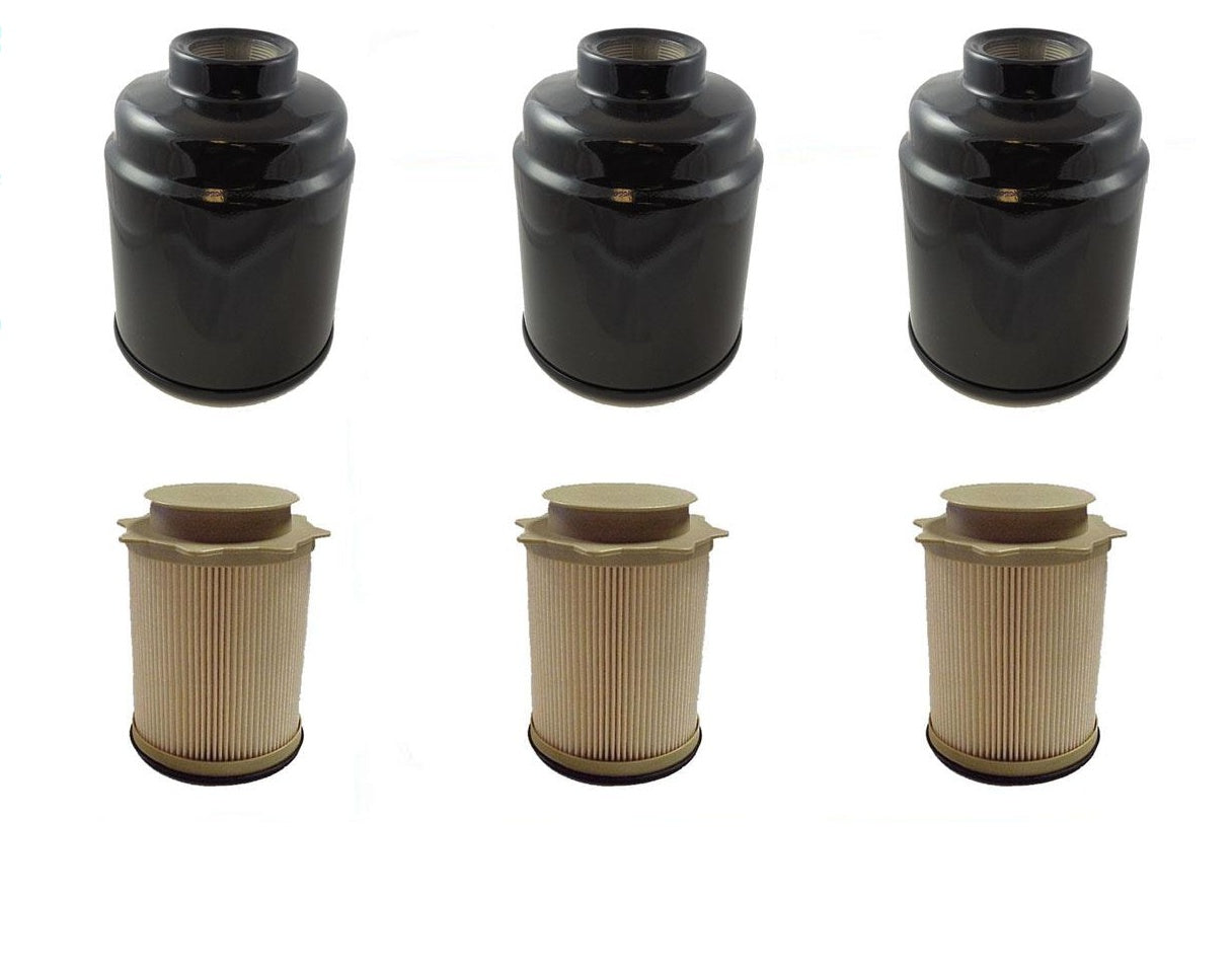 13-18 Ram 2500 3500 6.7L Turbo Diesel (3) Fuel Filter Water Separator 6 Pcs Kit