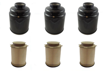 13-18 Ram 2500 3500 6.7L Turbo Diesel (3) Fuel Filter Water Separator 6 Pcs Kit