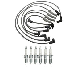 Champion Spark Plugs & Ignition Wires Set Fits For 88-95 3.8L Ford Taurus New