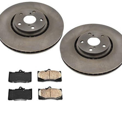 Nuevos frenos delanteros Rotores de disco Pastillas de cerámica Tracción en todas las ruedas para Lexus GS350 07-08