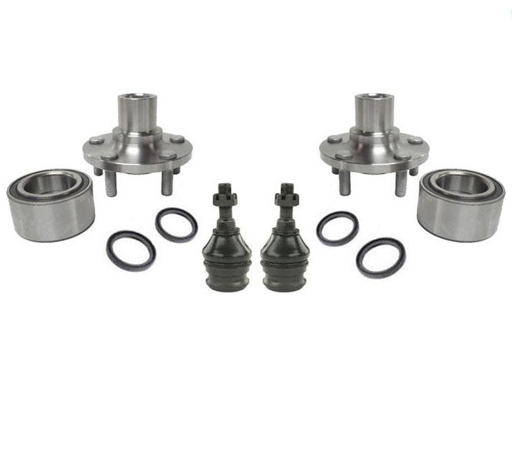 Nuevo buje de rueda delantera y juntas de bolas de rodamiento para Subaru Outback, kit de 8 piezas 00-04