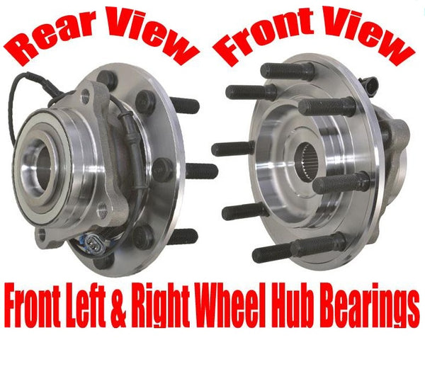 for 08-10 Dual Rear Wheel Chevy Silverado 3500HD (2) Front Hub Bearing Assembly