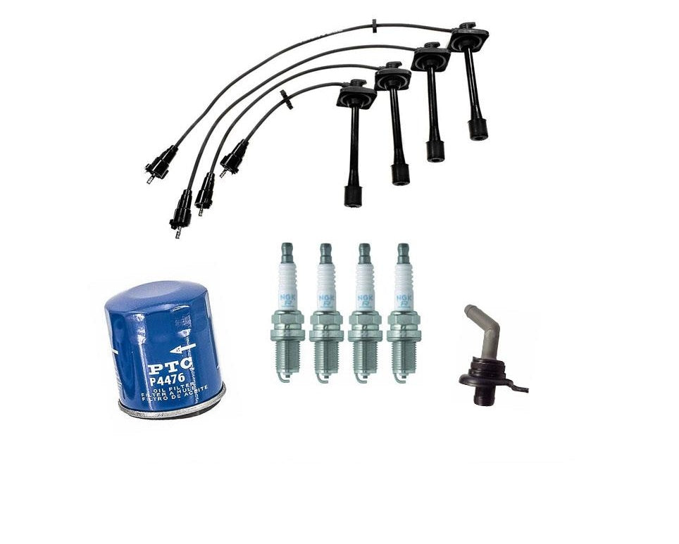 100% nuevo juego de cables de bujía, tapones, filtro de aceite PCV para Toyota MR2 2.2L 93-95