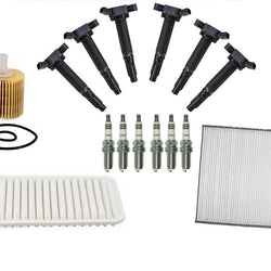 New Ignition Coils Spark Plugs Oil Air Cabin Filter for Toyota Sienna 3.5L 07-10