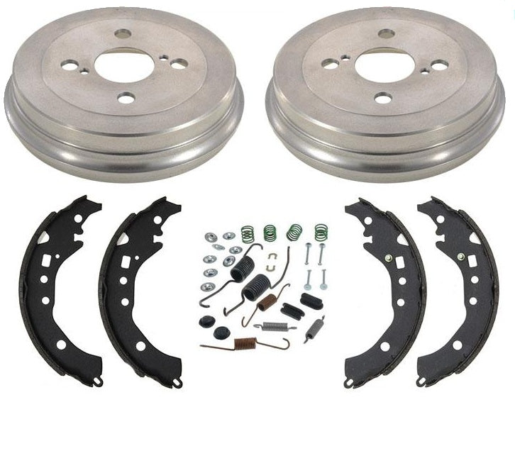 Rear Brake Drums Brake Shoes Spring Kit for Toyota Prius C 2012 2017 2018 2019