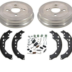 Rear Brake Drums Brake Shoes Spring Kit for Toyota Prius C 12-19 for Scion iQ-13