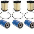 For 03-09 Ram 2500 5.9L Cummins Diesel Oil Filter Fuel Filter Water Separator 6P