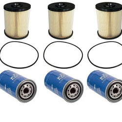 For 03-09 Ram 2500 5.9L Cummins Diesel Oil Filter Fuel Filter Water Separator 6P