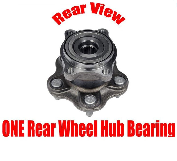 Un rodamiento de cubo de rueda trasera probado con par 100% nuevo para Infiniti FX35 03-08