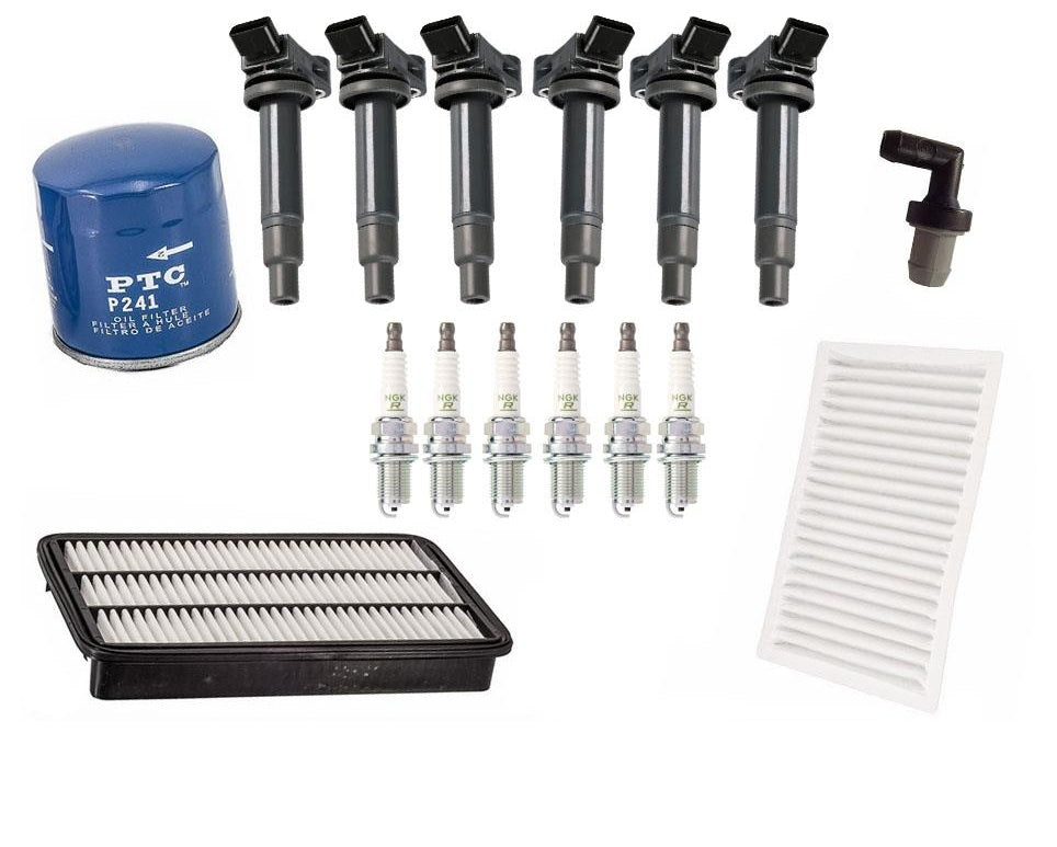 Ignition Coils Spark Plugs Oil Air Cabin Filter for Lexus RX300 1999-2003
