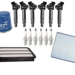 Ignition Coils Spark Plugs Oil Air Cabin Filter for Toyota Avalon 2000-2004