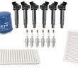 Ignition Coils Spark Plugs Oil Air Cabin Filter for Toyota Highlander V6 01-03
