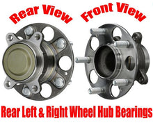 Torque Tested Rear Left & Right Wheel Hub Bearings for Acura ILX 13-15