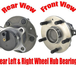 Rear Left & Right Wheel Hub Bearings Front Wheel Drive for Suzuki SX4 08-13 FWD