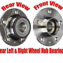 100% New Rear Left & Right Wheel Hub Bearings for A4 Front Wheel Drive 09-15