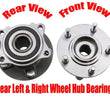 New Rear L+R Wheel Hub Bearings All Wheel Drive for Mitsubishi Outlander 14-16
