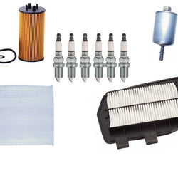 Double Platinum Spark Plugs Air Cabin Oil Gas Filters for Cadillac CTS 3.2L