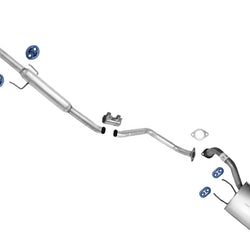 Resonator Pipe Rear Muffler Exhaust System For KIA Spectra Sedan 2.0L 2008 2009