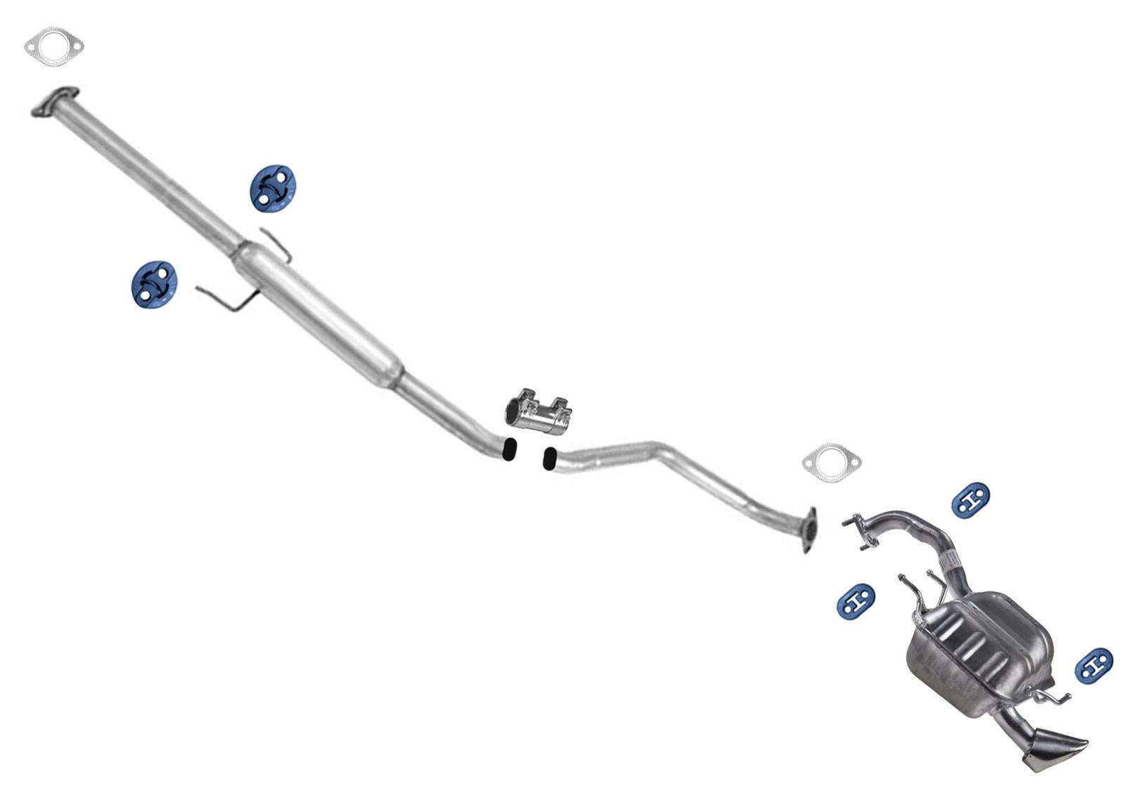 Resonator Pipe Muffler Exhaust Sys For KIA Spectra5 2007-2009 California Emiss