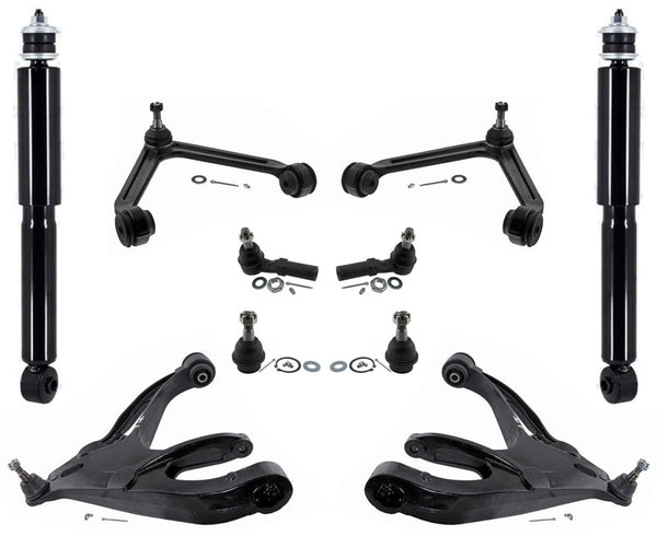 For 2002-2005 Ram 1500 4 Wheel Drive Upper & Lower Control Arms Tie Rods Shocks
